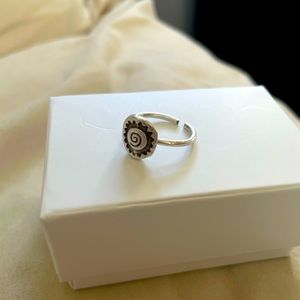 sterling silver dainty ring ADJUSTABLE brand new